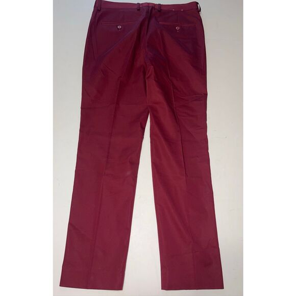EXPRESS‎ Performance Extra Slim Fit Maroon/Burgundy Dress Pants Stretch Sz 31x32 - Picture 5 of 6
